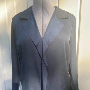 Elie Tahari - Women's Black Long Sleeve Silk Blouse